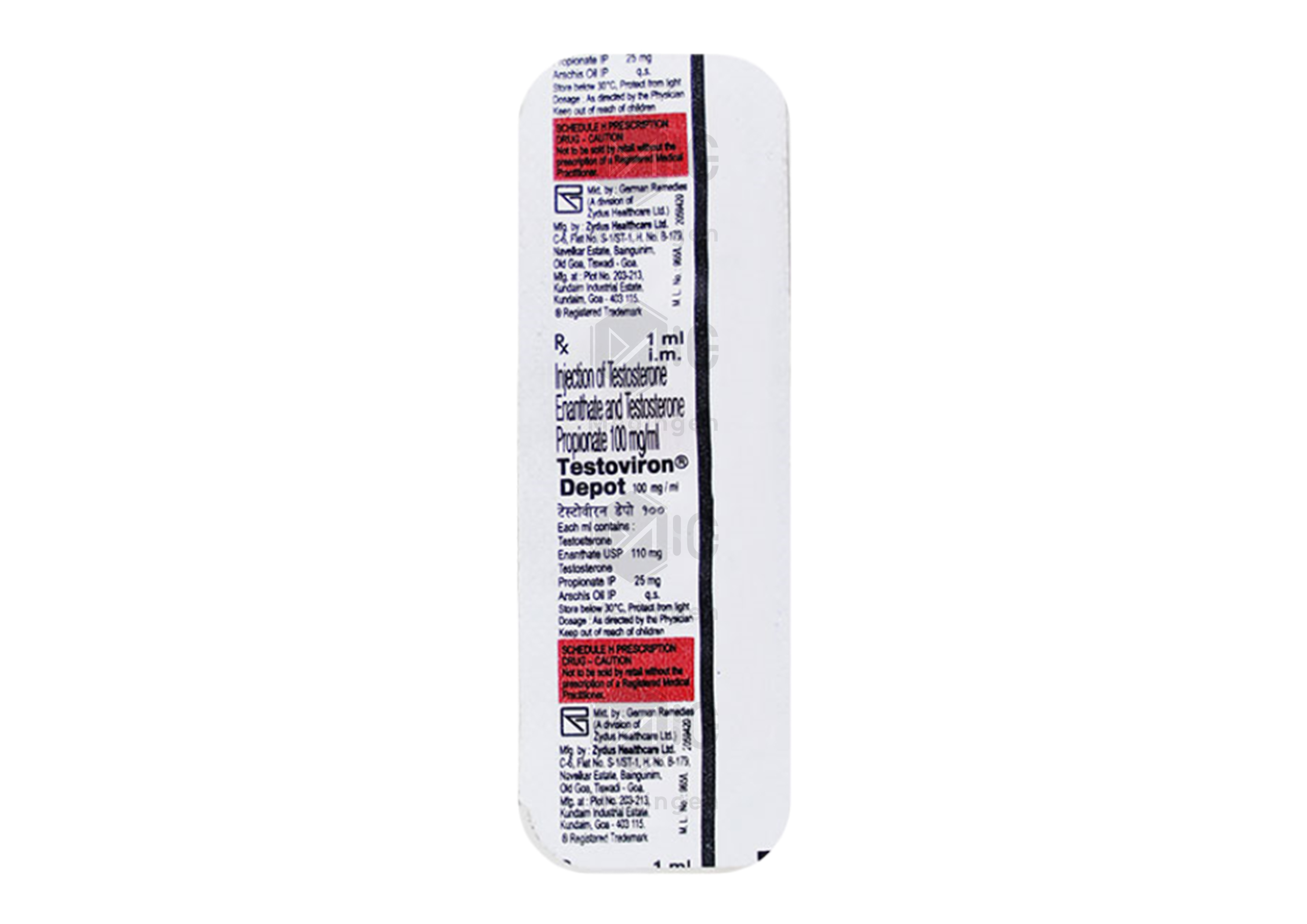 TESTOVIRON DEPOT 100MG INJECTION